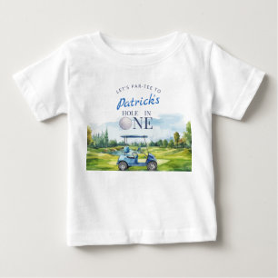 Camiseta Para Bebê Aniversário de 1 ano do Hole In One Golf