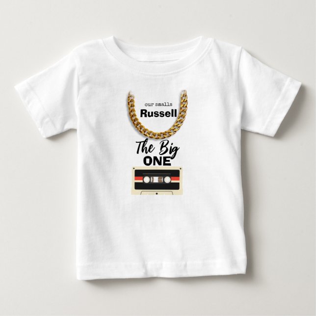 Camiseta Para Bebê Aniversário de 1 ano do Notorious One (Frente)