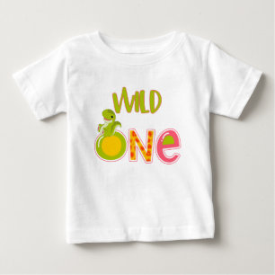 Camiseta Para Bebê Aniversário de 1 ano do Selvagem 