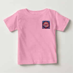 Camiseta Para Bebê Aniversário de 250 anos da América 1776-2026 Fogos