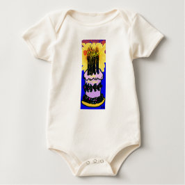 Camiseta Para Bebê Aniversário de bebê Bolo