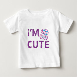 Camiseta Para Bebê Aniversário de Borboleta Cuja