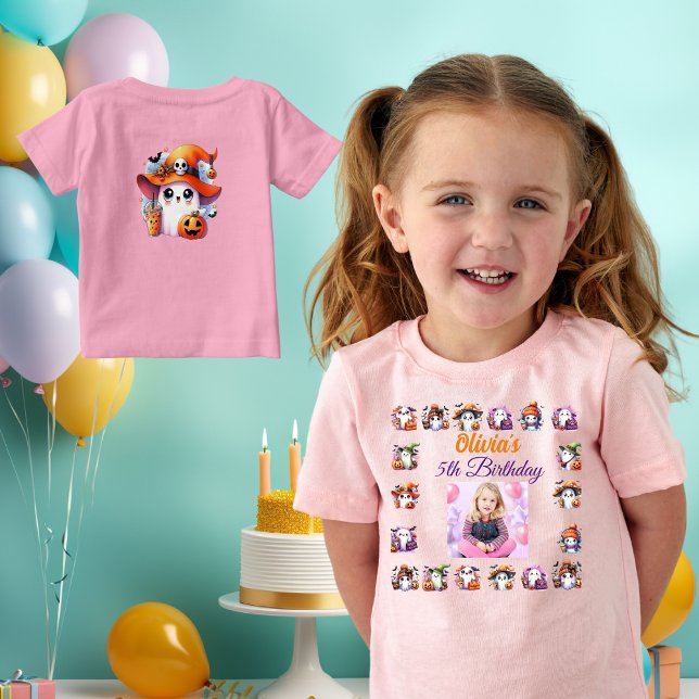 Camiseta Para Bebê Aniversário de criança Ghost Café Lover (Criador carregado)