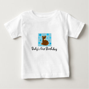 Camiseta Para Bebê Aniversário de um ano do bebê