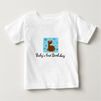 Camiseta Para Bebê Aniversário de um ano do bebê