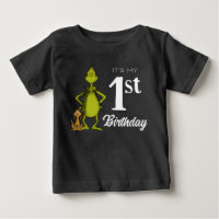 Aniversário de um ano do Grinch no quadro-negro