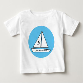Camiseta Para Bebê Aniversário de Velho à Vela 