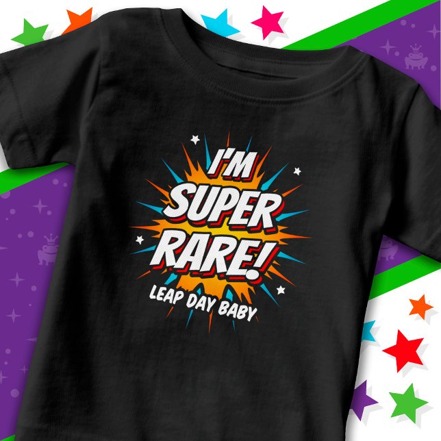 Camiseta Para Bebê Aniversário do Ano Leap Aniversário do Dia do Salt (Criador carregado)