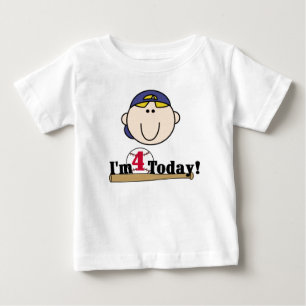 Camiseta Para Bebê Aniversário do basebol 4o