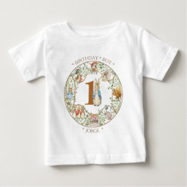 Camiseta Para Bebê Aniversário do Coelho Clássico