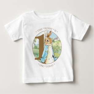 Camiseta Para Bebê Aniversário do Coelho Clássico
