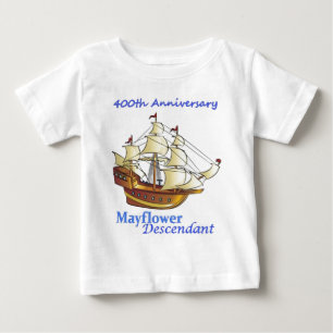 Camiseta Para Bebê Aniversário do navio de navigação do descendent