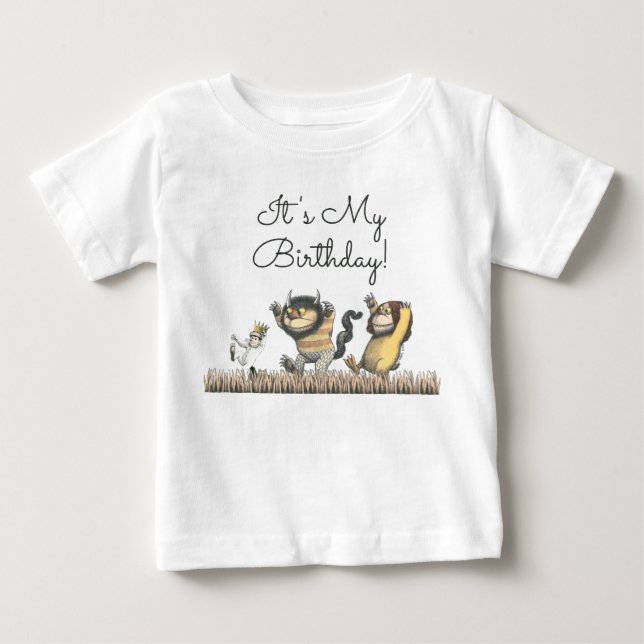 Camiseta Para Bebê Aniversário do Onde Vivem os Monstros (Frente)