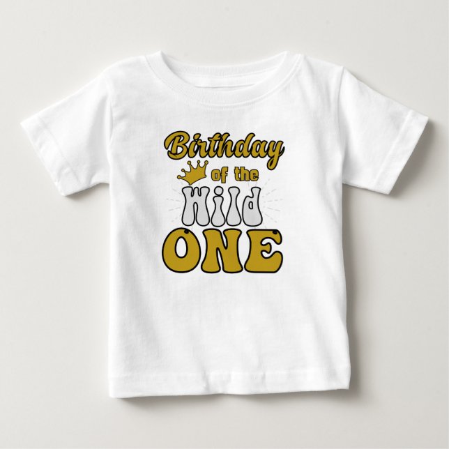 Camiseta Para Bebê Aniversário do Selvagem (Frente)