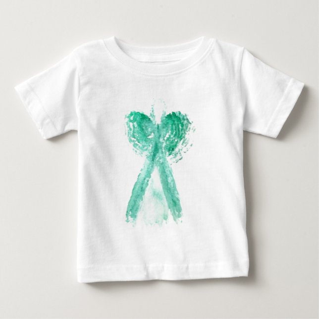 Camiseta Para Bebê Anjo 2 da cerceta de Kolleen (Frente)