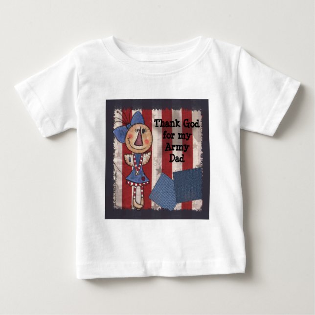 Camiseta Para Bebê Anjo Americano Primitivo (Frente)