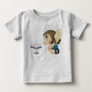 Camiseta Para Bebê Anjo de Menorah