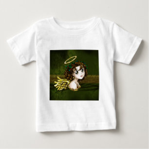Camiseta Para Bebê Anjo do azevinho