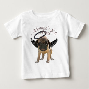 Camiseta Para Bebê Anjo do Pug do bebê
