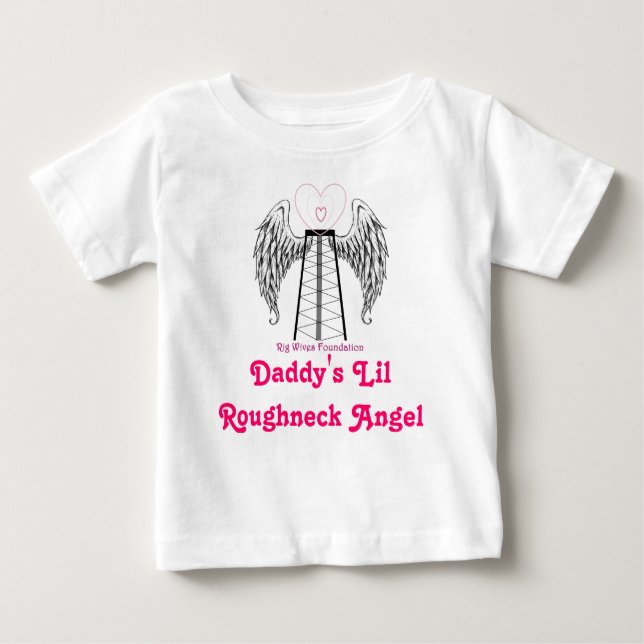 Camiseta Para Bebê Anjo do Roughneck (Frente)
