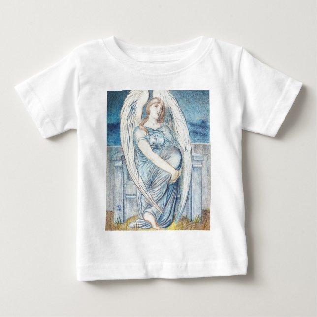 Camiseta Para Bebê Anjo Guardião na Bíblia Hebraica (Frente)