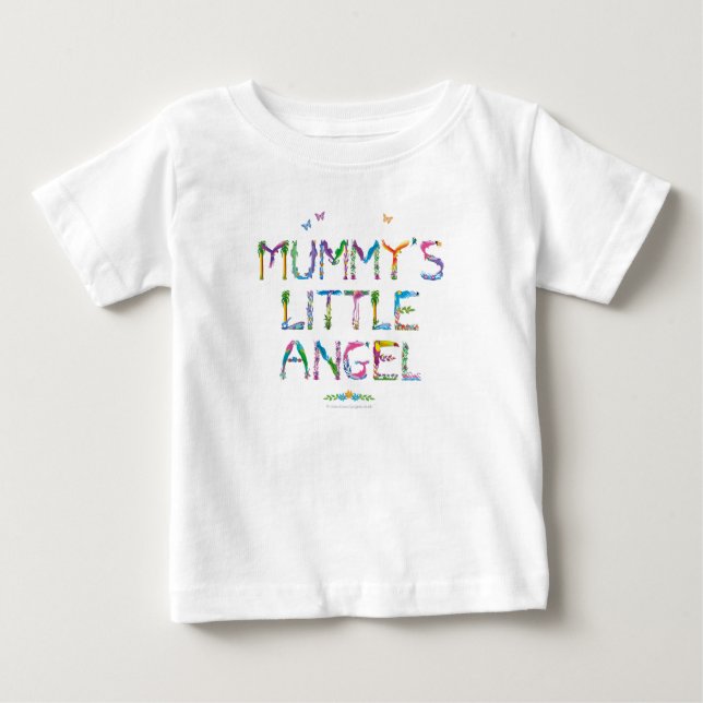 Camiseta Para Bebê Anjo Pequeno da Mamãe - Camiseta do Bebê (Frente)