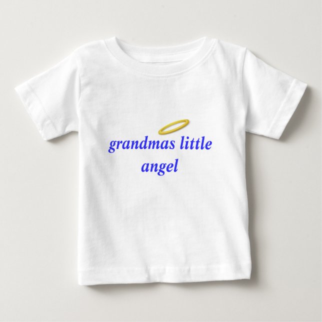 Camiseta Para Bebê anjo pequeno das avós (Frente)
