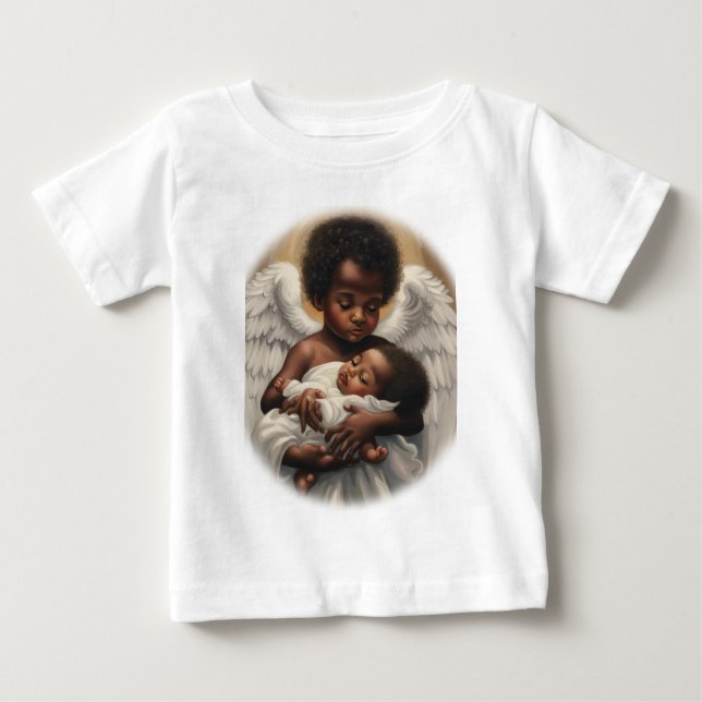 Camiseta Para Bebê Anjos de Bebê (Frente)