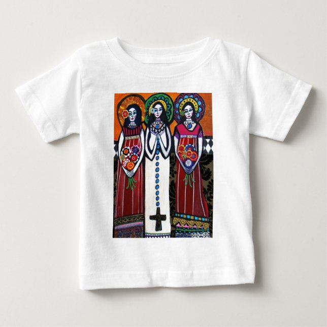 Camiseta Para Bebê Anjos mexicanos (Frente)