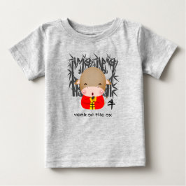 Camiseta Para Bebê Ano Chinês do Ox | Pequeno Ox