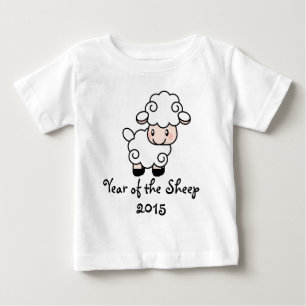 Camiseta Para Bebê Ano da Ovinos