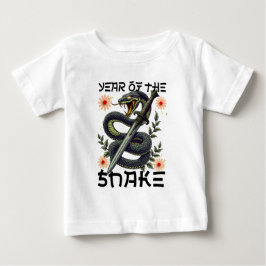 Camiseta Para Bebê Ano da Serpente Zodíaco Ano Novo Chinês