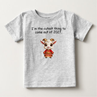 Camiseta Para Bebê Ano do Bode