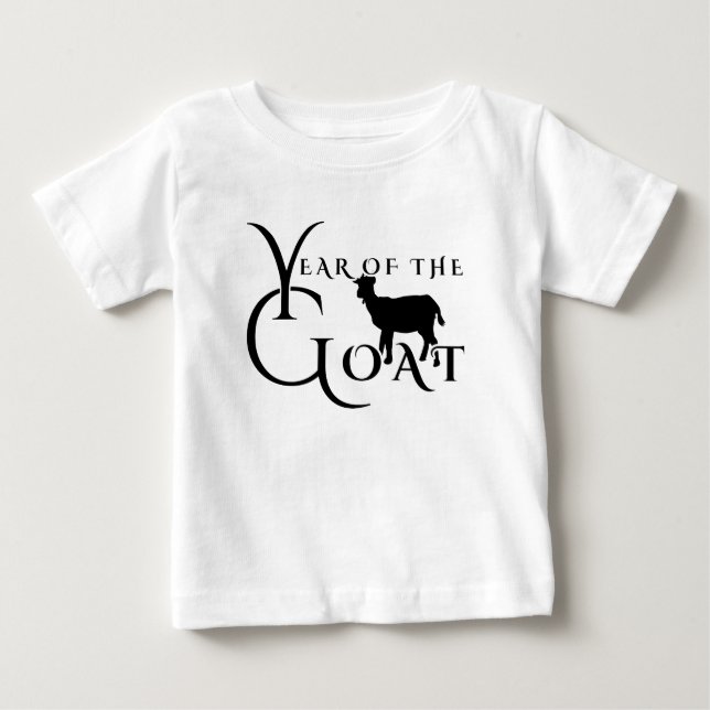 Camiseta Para Bebê Ano do carneiro (Frente)