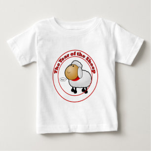 Camiseta Para Bebê Ano do Cartoon de Ovinos