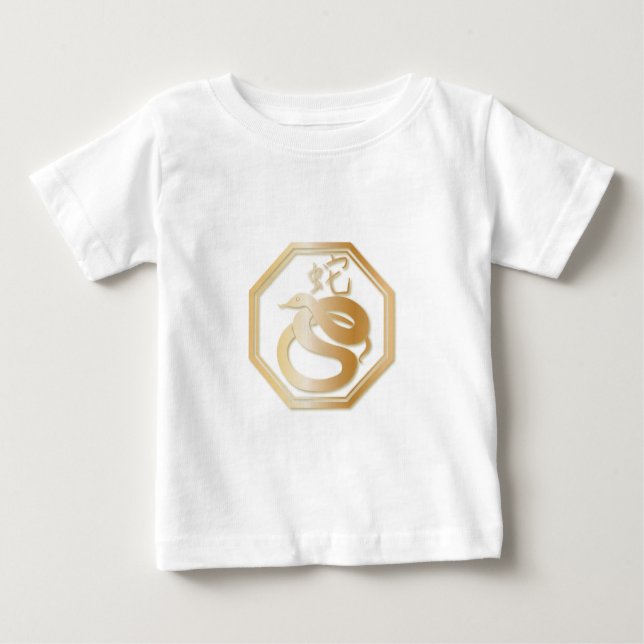 Camiseta Para Bebê Ano do Cobra (Frente)