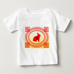 Camiseta Para Bebê Ano do coelho