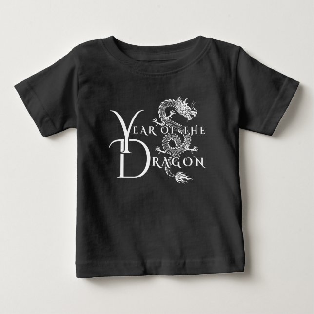 Camiseta Para Bebê Ano do dragão (Frente)