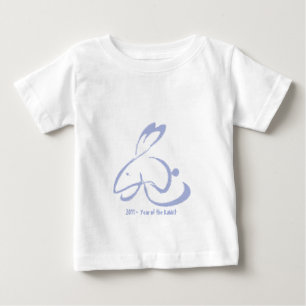 Camiseta Para Bebê Ano novo chinês 2011 do coelho - ano do coelho