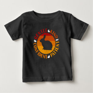 Camiseta Para Bebê Ano Novo Chinês dos Traços de Coelho