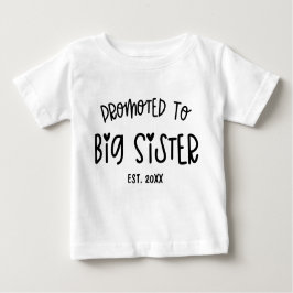 Camiseta Para Bebê Ano Personalizado Mínimo Do Coração Promovido À Ir