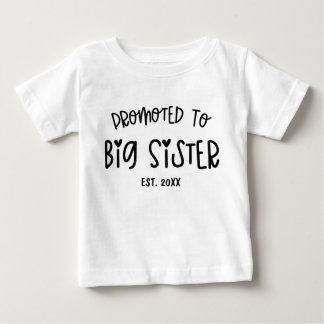 Camiseta Para Bebê Ano Personalizado Mínimo Do Coração Promovido À Ir
