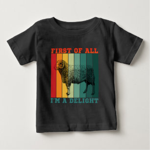 CAMISETA PARA BEBÊ ANTES DE MAIS NADA EU SOU UM DELEITE