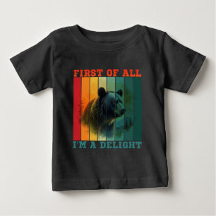 CAMISETA PARA BEBÊ ANTES DE MAIS NADA, SOU UM DELEITE