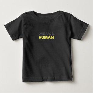 Camiseta Para Bebê Antirracismo Uma Raça Humana