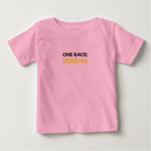 Camiseta Para Bebê Antirracismo Uma Raça Humana