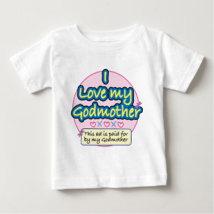 Camiseta Para Bebê Anúncio pago por minha madrinha PK