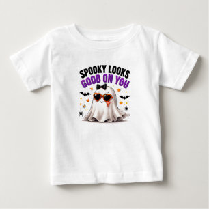 Camiseta Para Bebê Aparência Assustadora Fica Bem Em Você Funny Ghost