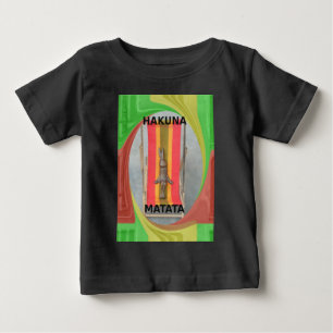 Camiseta Para Bebê Apenas a refrigerar Hakuna Matata no verão