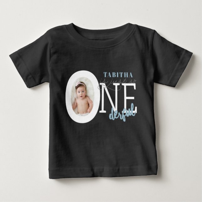 Camiseta Para Bebê Apenas assim ONEderful (Frente)